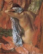 Edgar Degas bathing lady France oil painting artist
